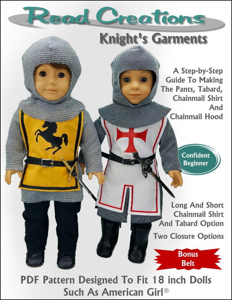 Knight's Garment 18" Doll Clothes Pattern