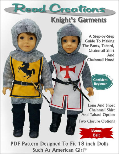 Knight's Garment 18" Doll Clothes Pattern