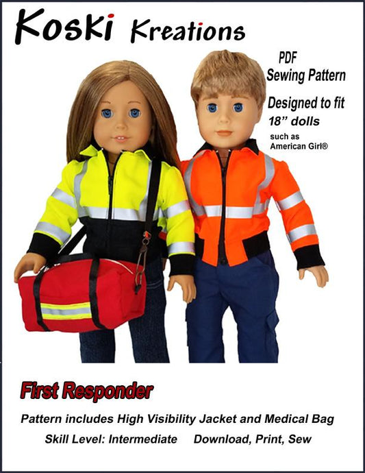 First Responder 18" Doll Clothes Pattern