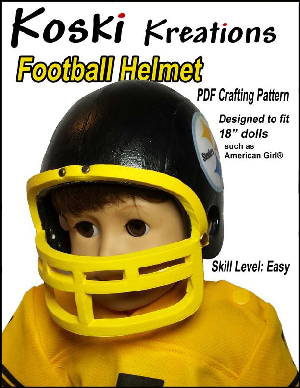 Football Helmet 18" Doll Accessory Pattern
