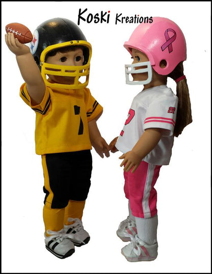 Football Helmet 18" Doll Accessory Pattern