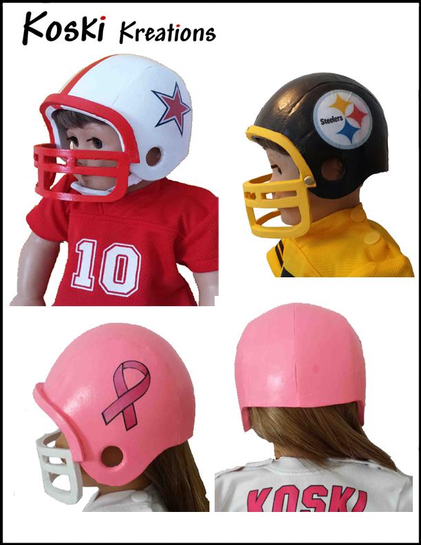 Football Helmet 18" Doll Accessory Pattern