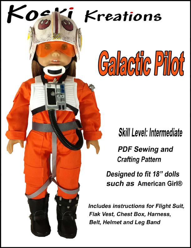 Galactic Pilot 18" Doll Clothes Pattern