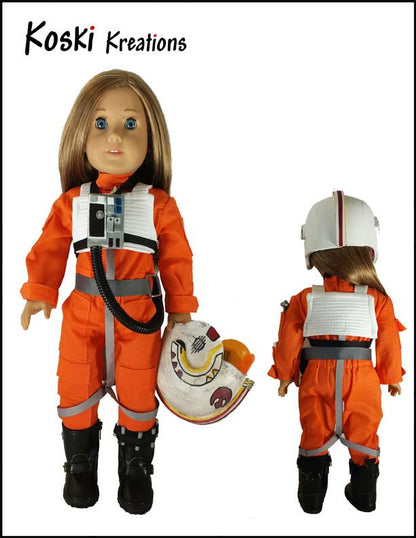 Galactic Pilot 18" Doll Clothes Pattern