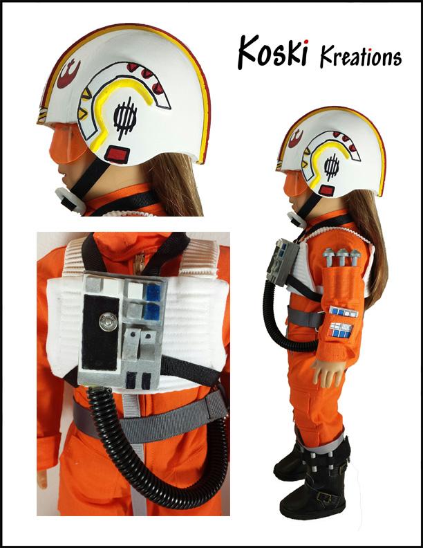 Galactic Pilot 18" Doll Clothes Pattern