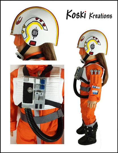 Galactic Pilot 18" Doll Clothes Pattern