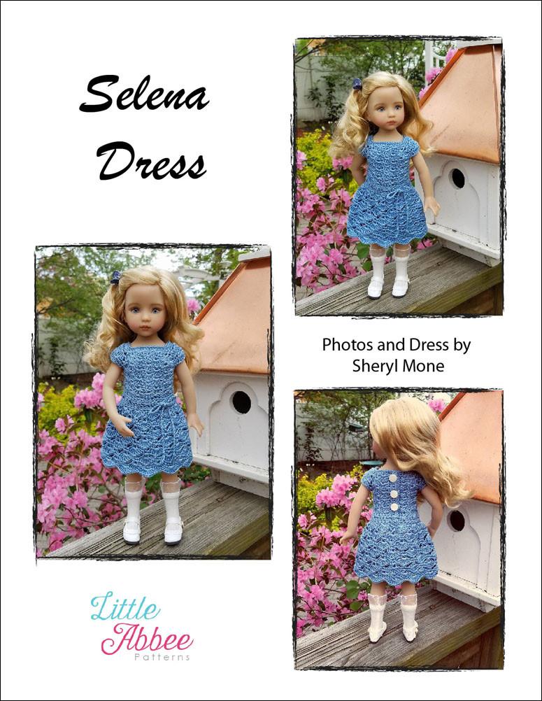 Selena Dress Pattern for Little Darling Dolls