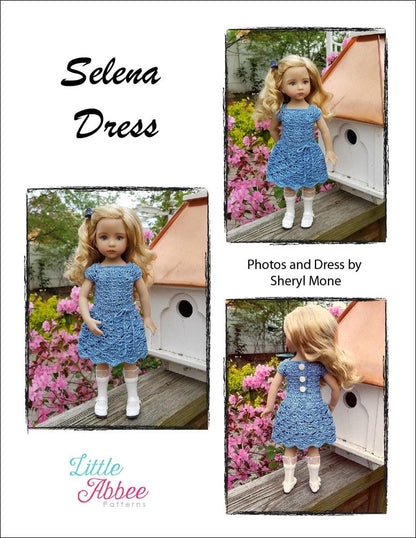 Selena Dress Pattern for Little Darling Dolls