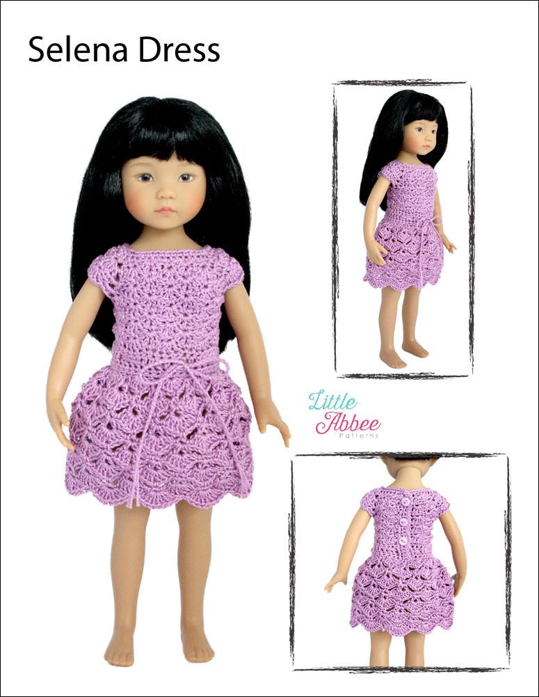 Selena Dress Pattern for Little Darling Dolls