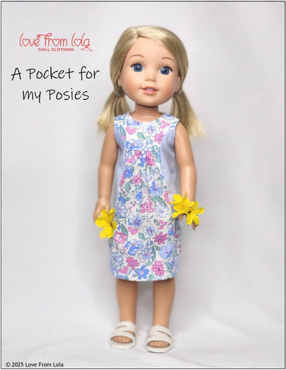 A Pocket For My Posies 14.5-15" Doll Clothes Pattern