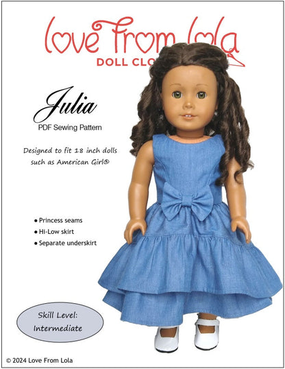 Julia 18" Doll Clothes Pattern