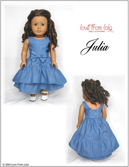 Julia 18" Doll Clothes Pattern
