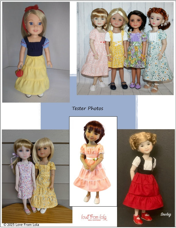 Seraphina Sundress 14.5-15" Doll Clothes Pattern