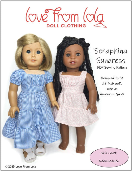 Seraphina Sundress 18" Doll Clothes Pattern