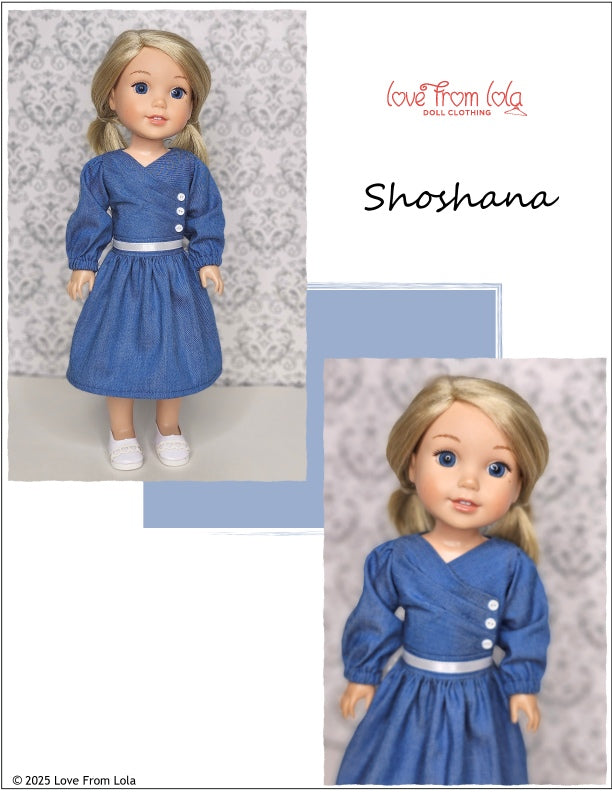 Shoshana 14.5-15" Doll Clothes Pattern