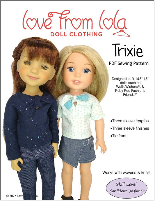 Trixie 14.5-15" Doll Clothes Pattern