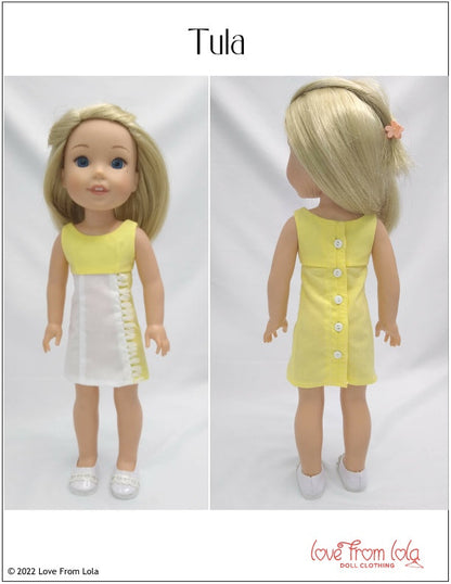 Tula Dress 14.5-15" Doll Clothes Pattern