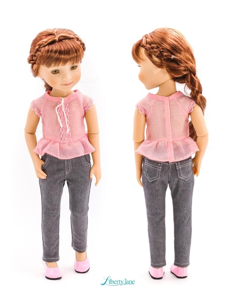 Jeans Bundle Pattern For 15" Ruby Red Fashion Friends Dolls