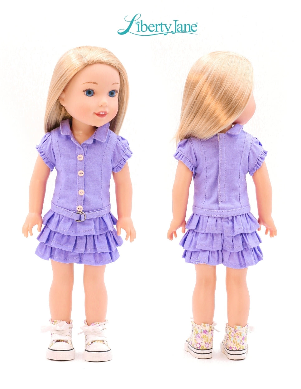 Faraway Downs Dress 14.5-15" Doll Clothes Pattern
