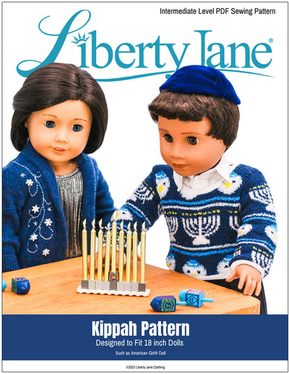 Kippah 18” Doll Clothes Pattern