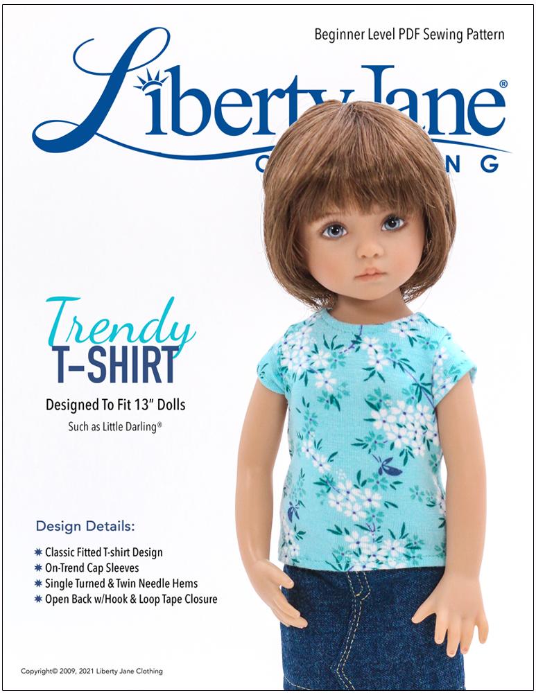 FREE T-Shirt Pattern For Little Darling Dolls