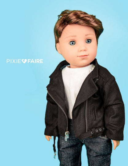 Motorcycle Jacket 18" Doll Clothes Pattern