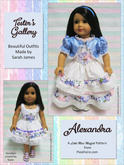 Alexandra 18" Doll Clothes Pattern