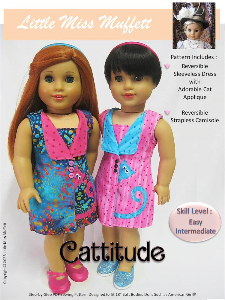 Cattitude 18" Doll Clothes Pattern