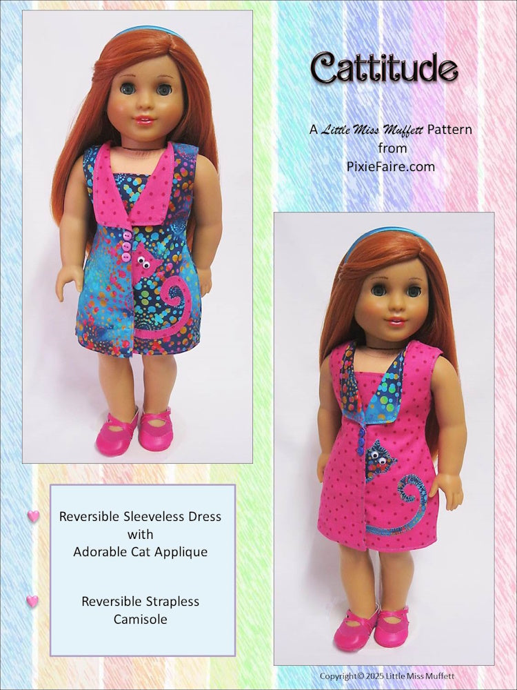 Cattitude 18" Doll Clothes Pattern
