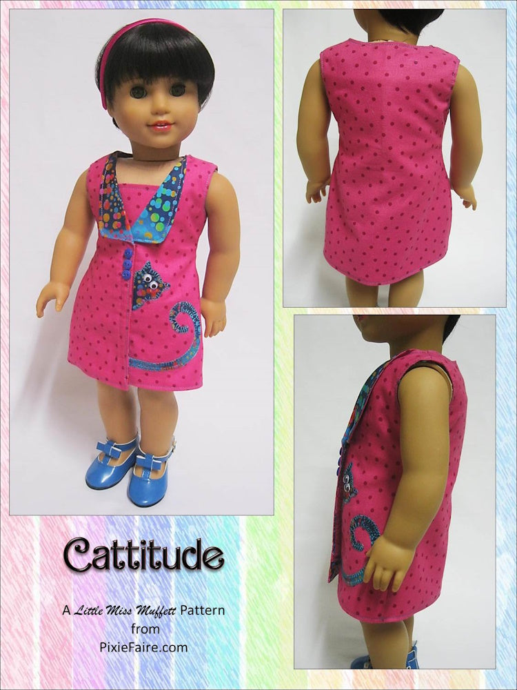 Cattitude 18" Doll Clothes Pattern
