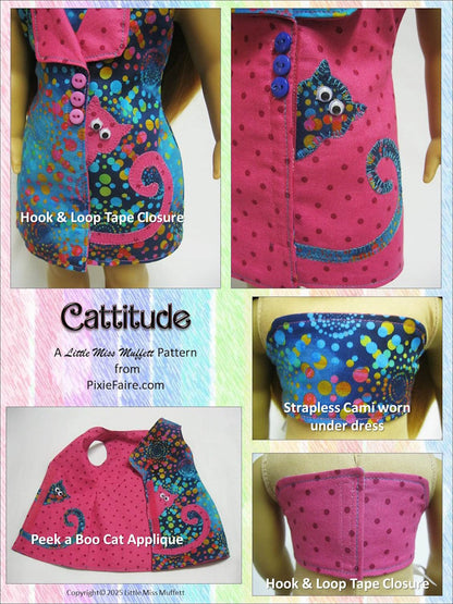 Cattitude 18" Doll Clothes Pattern