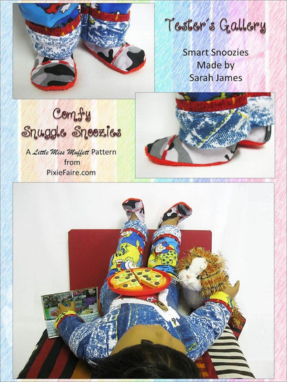 Comfy Snuggle Snoozies 18" Doll Shoe Pattern
