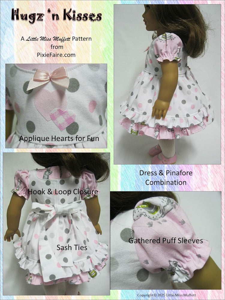Hugz 'n Kisses 18" Doll Clothes Pattern