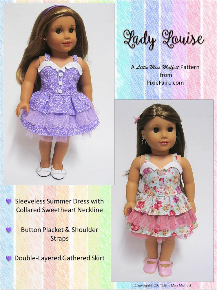 Lady Louise 18" Doll Clothes Pattern