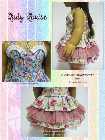 Lady Louise 18" Doll Clothes Pattern