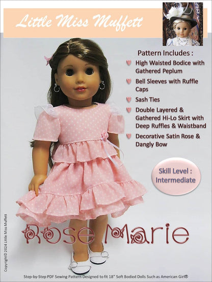 Rose Marie 18" Doll Clothes Pattern