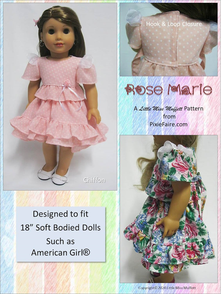 Rose Marie 18" Doll Clothes Pattern