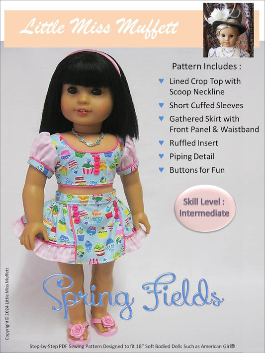Spring Fields 18" Doll Clothes Pattern