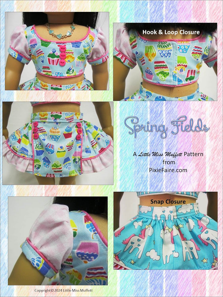 Spring Fields 18" Doll Clothes Pattern