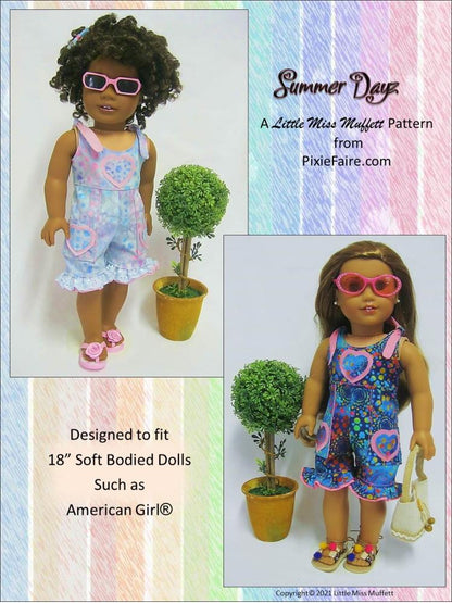 Summer Dayz Pattern For 18 Inch Dolls