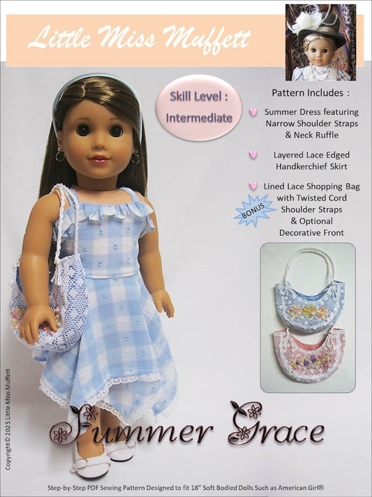 Summer Grace 18" Doll Clothes Pattern