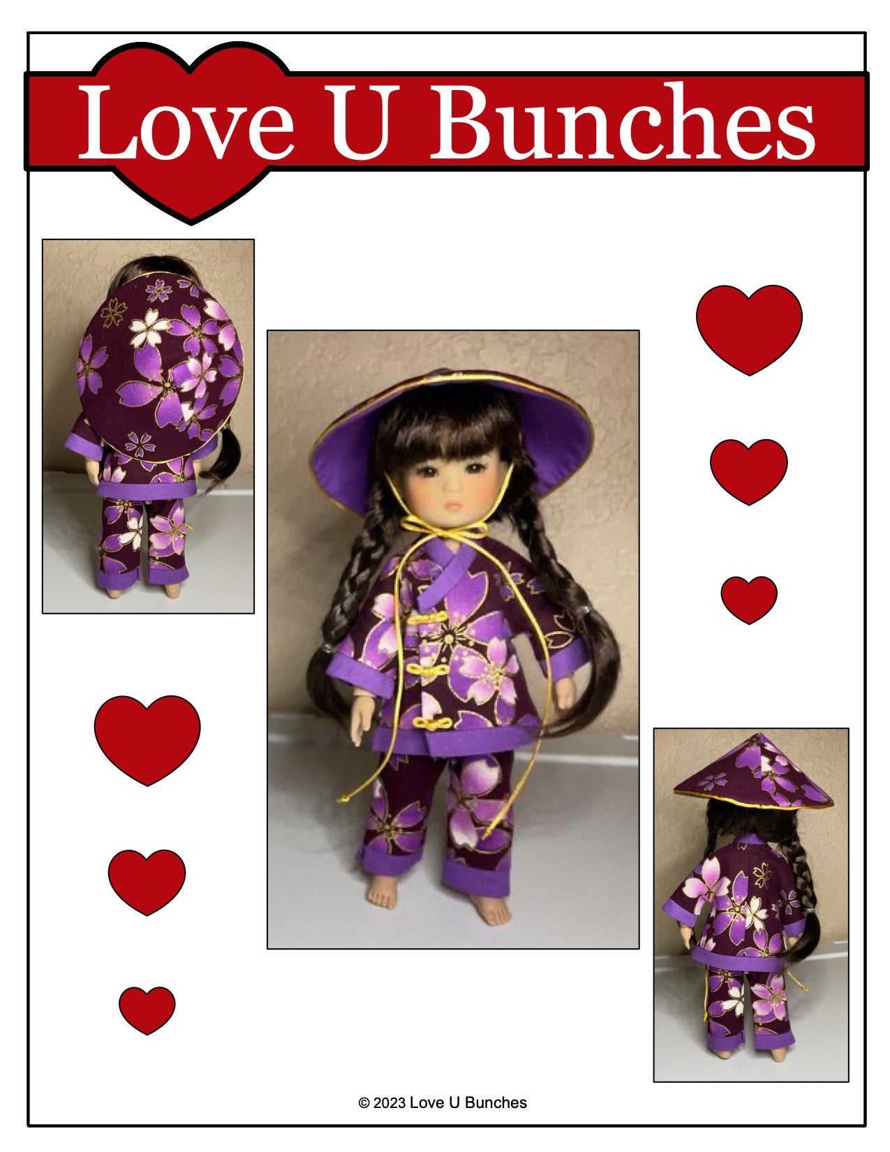 Shanku Ensemble for 8 Inch BJD such as Ten Ping and Mini Sara