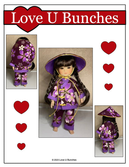 Shanku Ensemble for 8 Inch BJD such as Ten Ping and Mini Sara