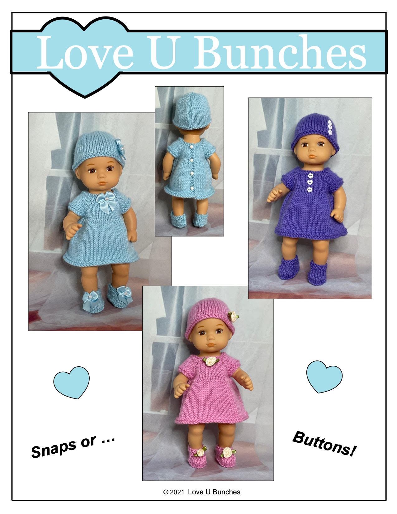 Victoria Goes to Grandma's House 8" Baby Doll Knitting Pattern