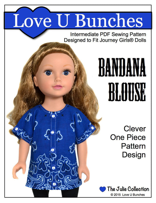 Bandana Blouse Pattern for Journey Girls Dolls