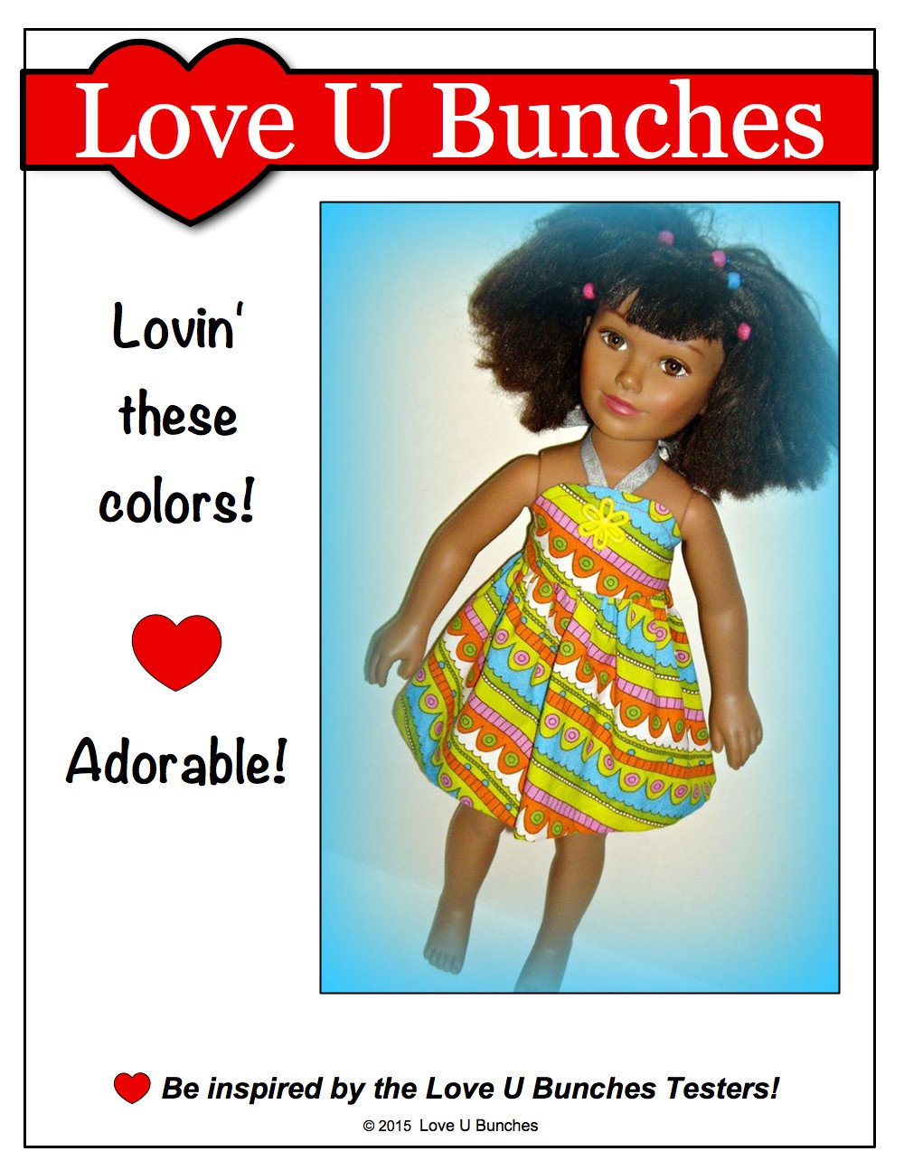 Simply Summer Sundress Pattern for 21" Karito Kids Dolls