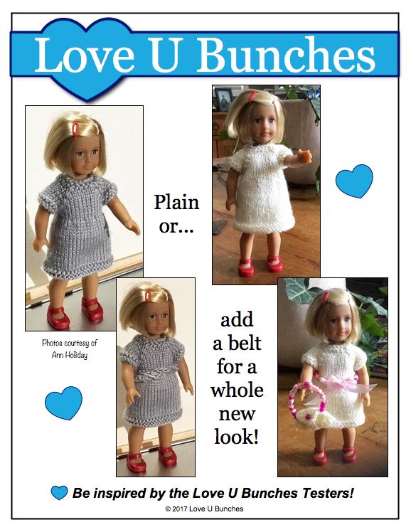 Mini Dresses Knitting Pattern for Mini Dolls