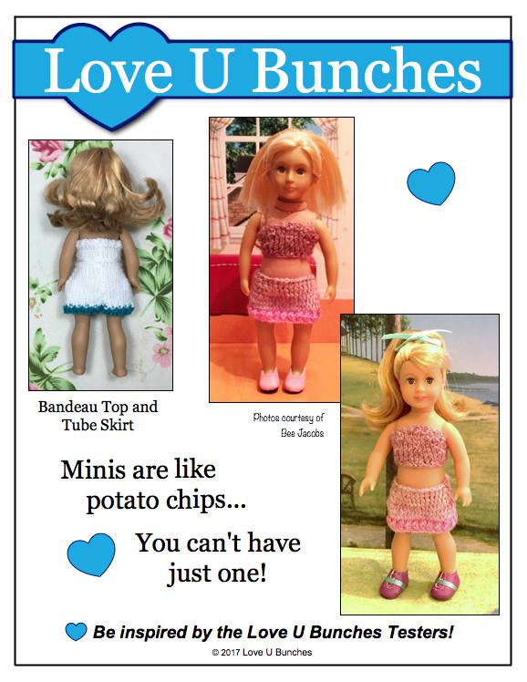 Fall Ensemble Knitting Pattern for Mini Dolls