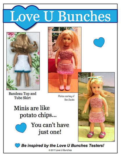 Fall Ensemble Knitting Pattern for Mini Dolls