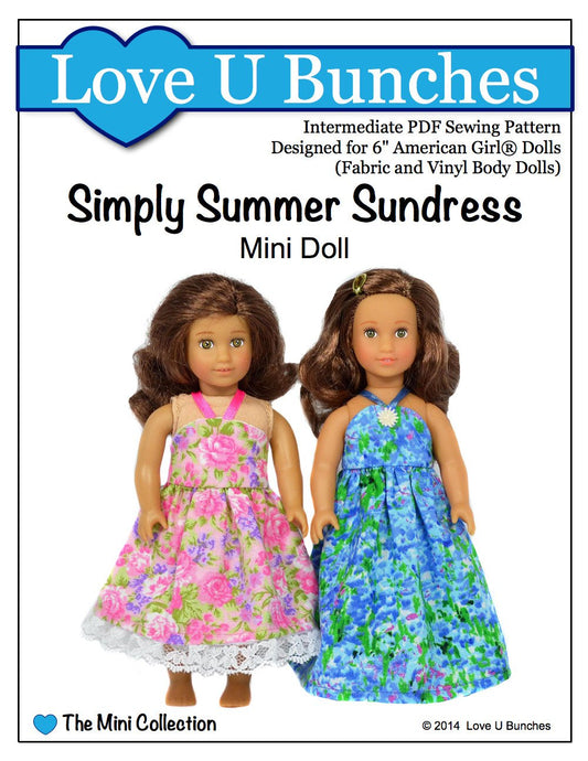 Simply Summer Sundress Pattern For Mini Dolls